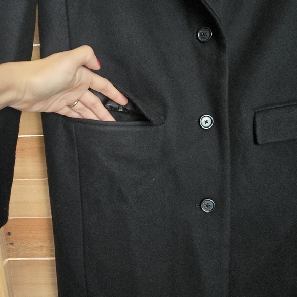 J.Crew topcoat Melton Wool by Manifatara di carnignano Italy Winter Long Coat - Picture 8 of 15